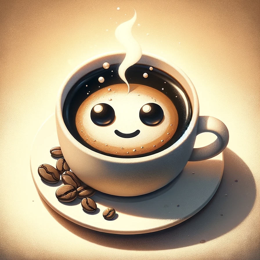 happy cup of coffee